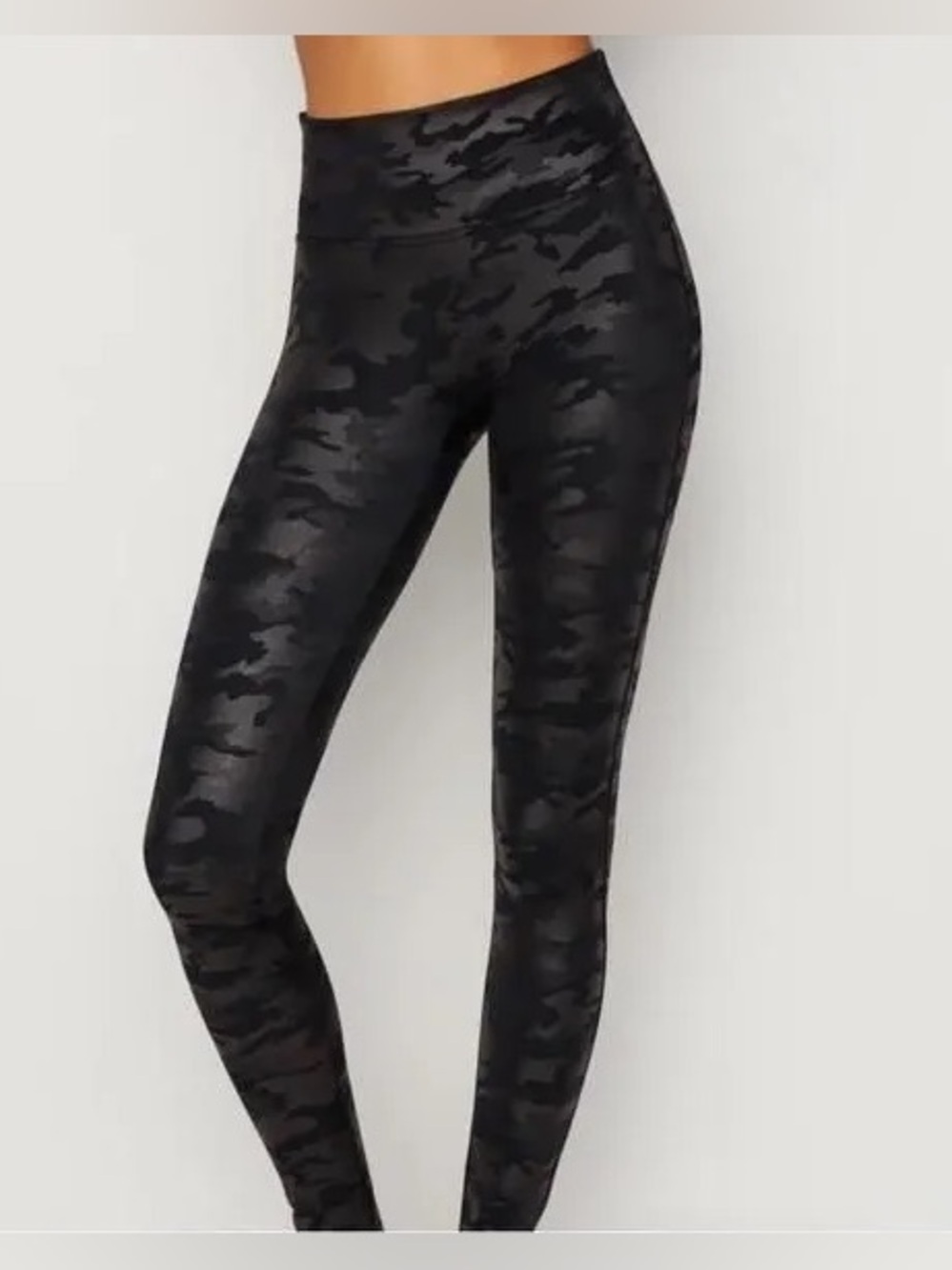 SPANX Black Camo High-Rise Leggings